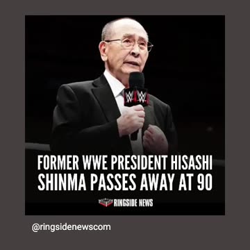 Rip to hishashi shinma former wwe president 🙏🕊🕯🪦🤼‍♂️04/22/25