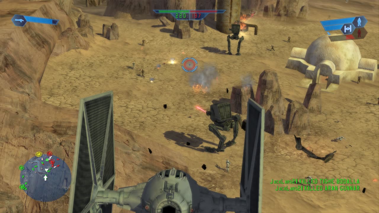 SWBF 2004: Instant Action Tatooine: Dune Sea Empire Gameplay