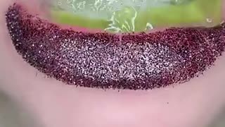 Trending: ASMR Satisfying Eating Crunchy Fresh Aloe #aloevera #crunchy #asmr