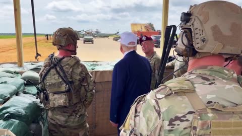 😂 FT BRAGG ARMY TROOPS SHOW TRUMP SOME TOYS ENDS IN PARODY