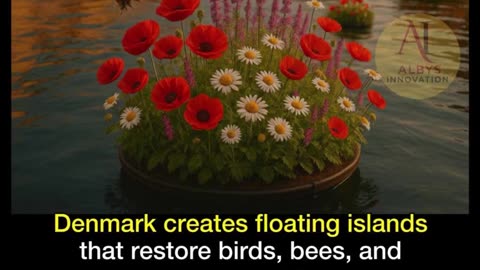 Denmark is building floating islands that bring back birds, bees, and native plants
