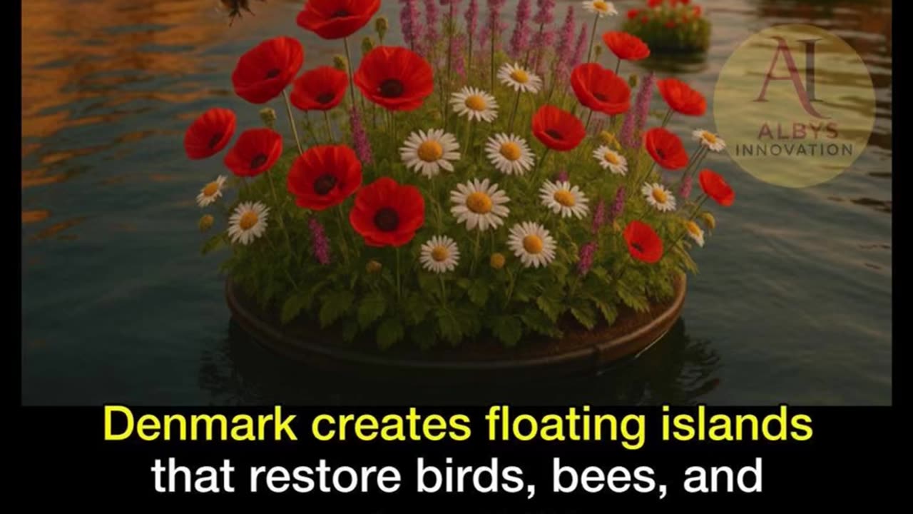 Denmark is building floating islands that bring back birds, bees, and native plants