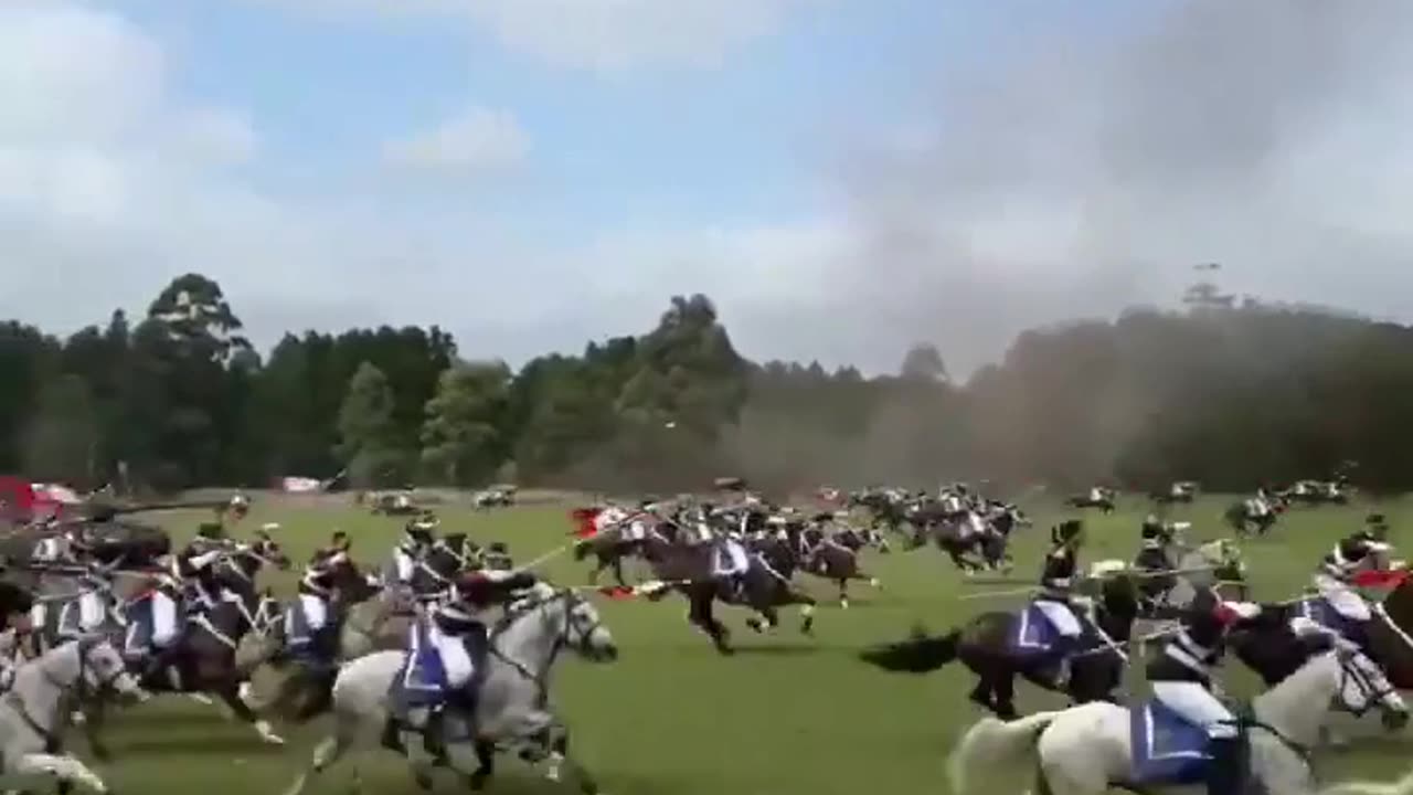 Wild Footage of a "Commemoration of Polish Cavalry Throughout the Ages"