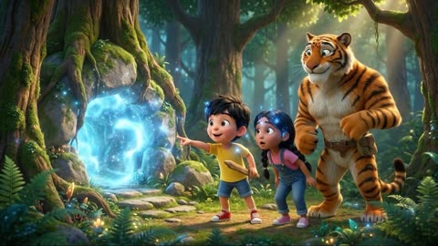 🐯 Tiger & Kids Adventure – Episode 2: The Shadow Forest Secrets