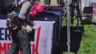 After Charlie Kirk was shot, a man at Utah Valley University stole hats from his vacant booth