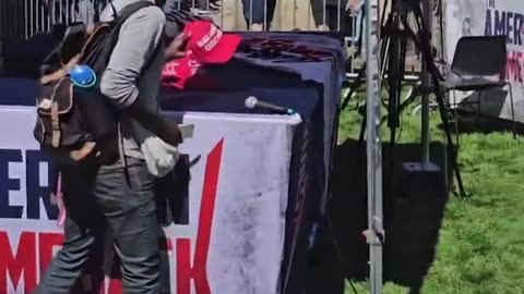 After Charlie Kirk was shot, a man at Utah Valley University stole hats from his vacant booth