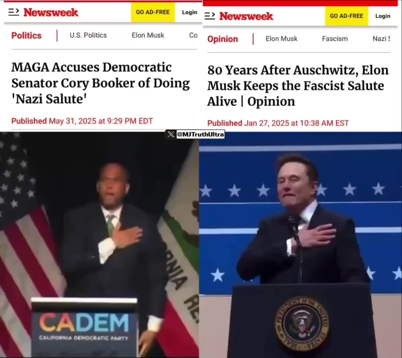 Newsweek Coverage of Elon Musk v Corey Booker