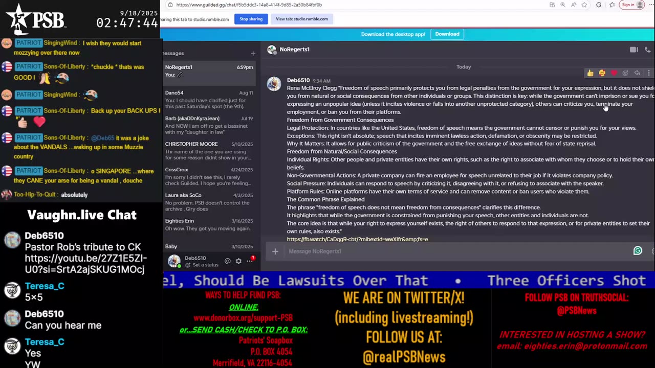 Patriots' Soapbox NEWS - LIVE 24/7!