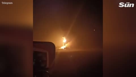 New explosions rock Russian oil depot as vids show flames shooting into the sky