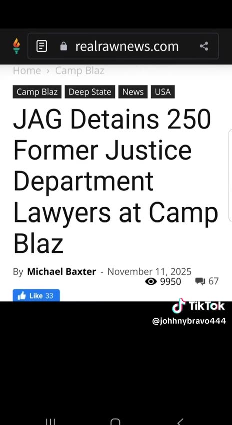 JAG Detains 250 Former DoJ Lawyers - FAFO