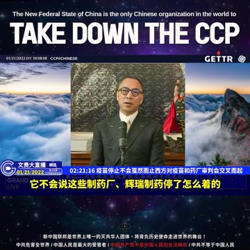 （三十一）疫苗停止不会戛然而止西方对疫苗和药厂审判会交叉而起【2022年01月21日文贵大直播精选】