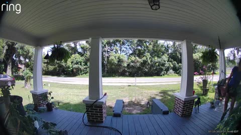 Doorbell Camera Captures Epic Crash Out