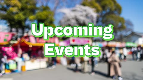 Announcing our Upcoming Events!