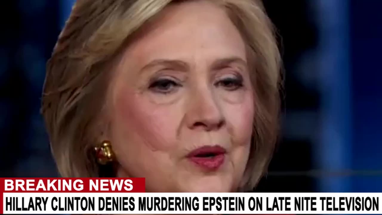 HILLARY CLINTON DENIES MURDERING EPSTEIN ON LATE NIGHT TELEVISION