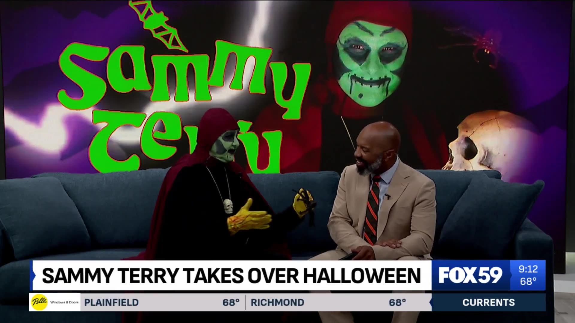 October 31, 2025 - Sammy Terry Haunts Indys Fox 59 Morning News