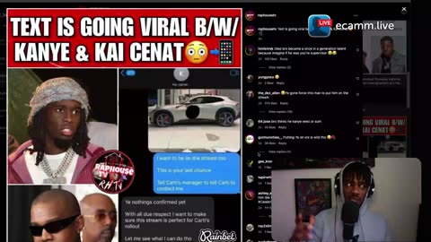 Kanye West Text To Kai Cenat - FUNNY vs COCKY ?!