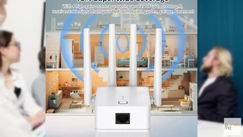 nonser WiFi Extender, 2024 Fastest WiFi Booster 1200Mbps Dual Band (5GHz/2.4GHz)