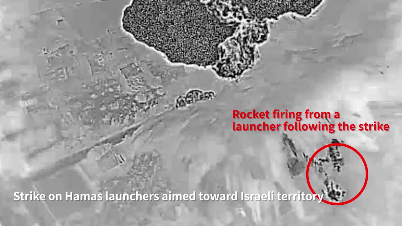 IDF: The IDF struck loaded and ready-to-fire Hamas rocket launchers that were