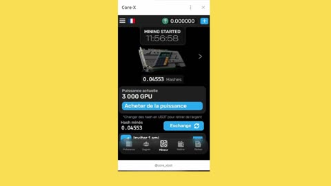 core-x big mining mini app bot telegram same fast miner
