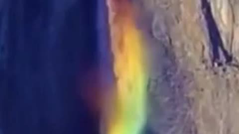 4K Rainbow Waterfall in Yosemite National Park