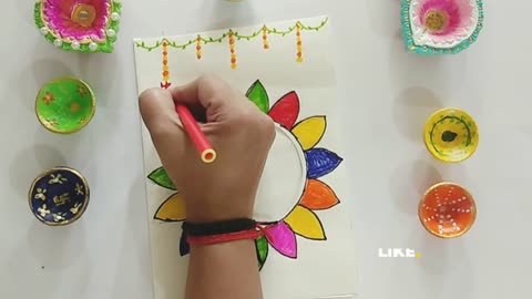 DIY Beautiful Diwali card making ideas ⧸ DIY Diwali Card making for school competition