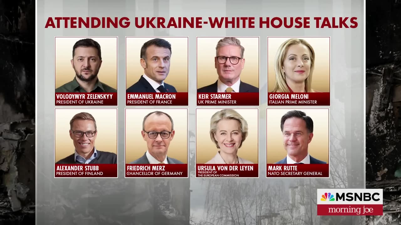 Joe: Zelenskyy leads an invigorated Europe into the White House today.