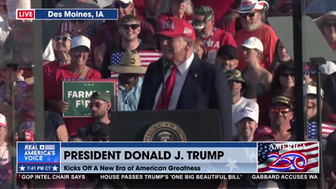 Trump: "Don't worry. It's only fireworks...famous last words...I didn't like that sound either."