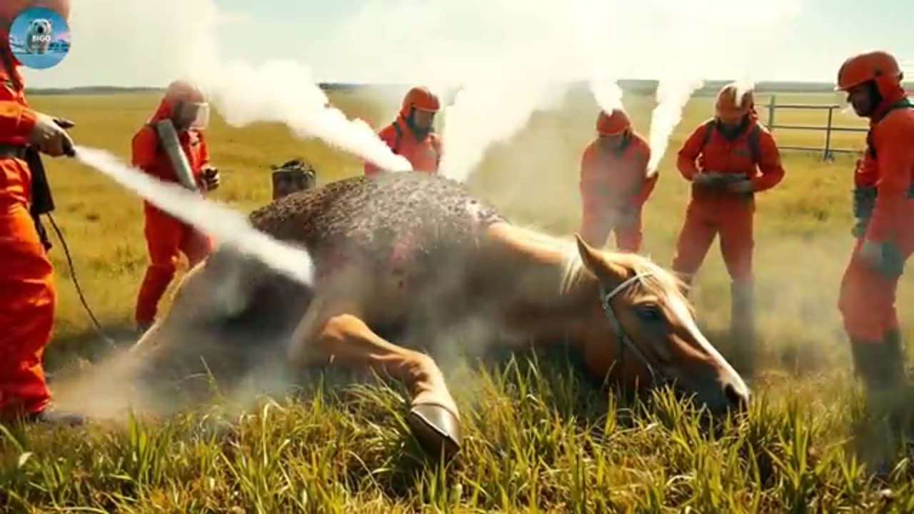 Viral: Rescue Story: Rescuing a Horse from a Swarm of Angry Bees