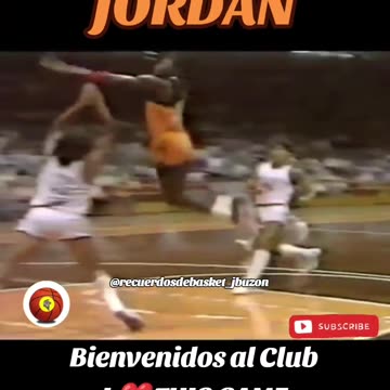 Michael Jordan💪🏀 rompe el tablero en 1985 en una promoción de las Air Jordan!