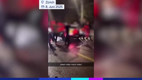 Tifozi shqiptar feston barazimin me Serbinë me të shtëna në Zvicër