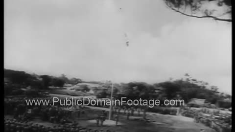 Amidst Kamikaze planes US Marines take over Okinawa after Iwo Jima 1945 newsreel