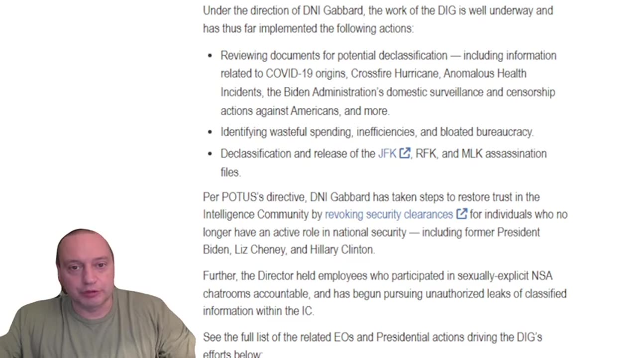 Tulsi Gabbard JUST INDICTED HILLARY CLINTON REMOVING SECURITY CLEARANCES FROM 73 Intel Officials