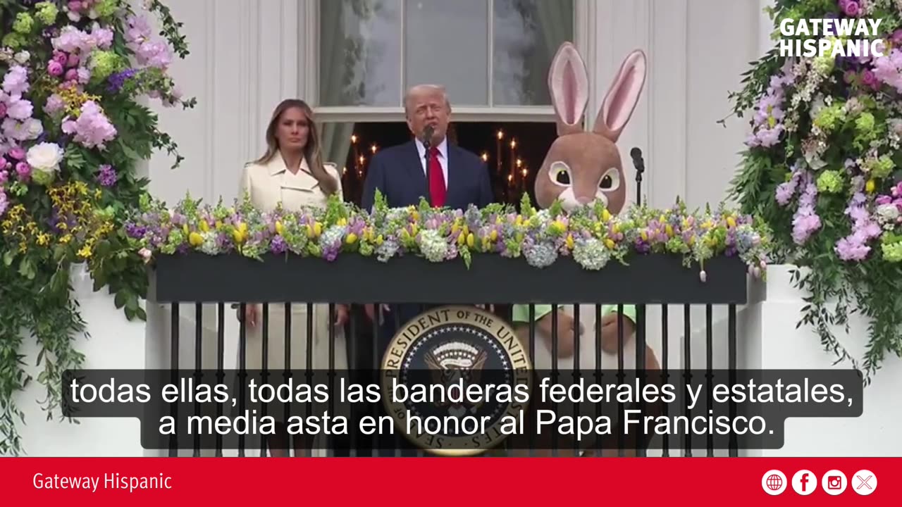 Trump celebra la Pascua con un mensaje de unidad, respeto y patriotismo