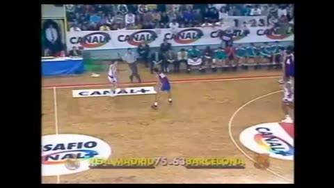 "Real Madrid vs Barça" DESAFÍO CANAL + (12 de Octubre, 1992) con reglas NBA