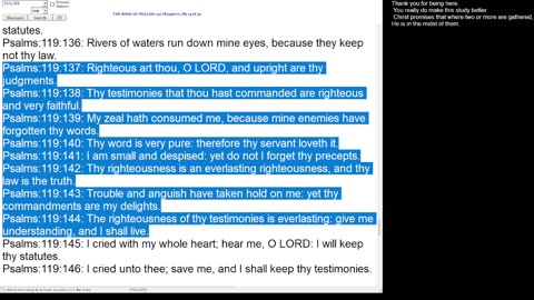 NSFW Psalm 119:137-144