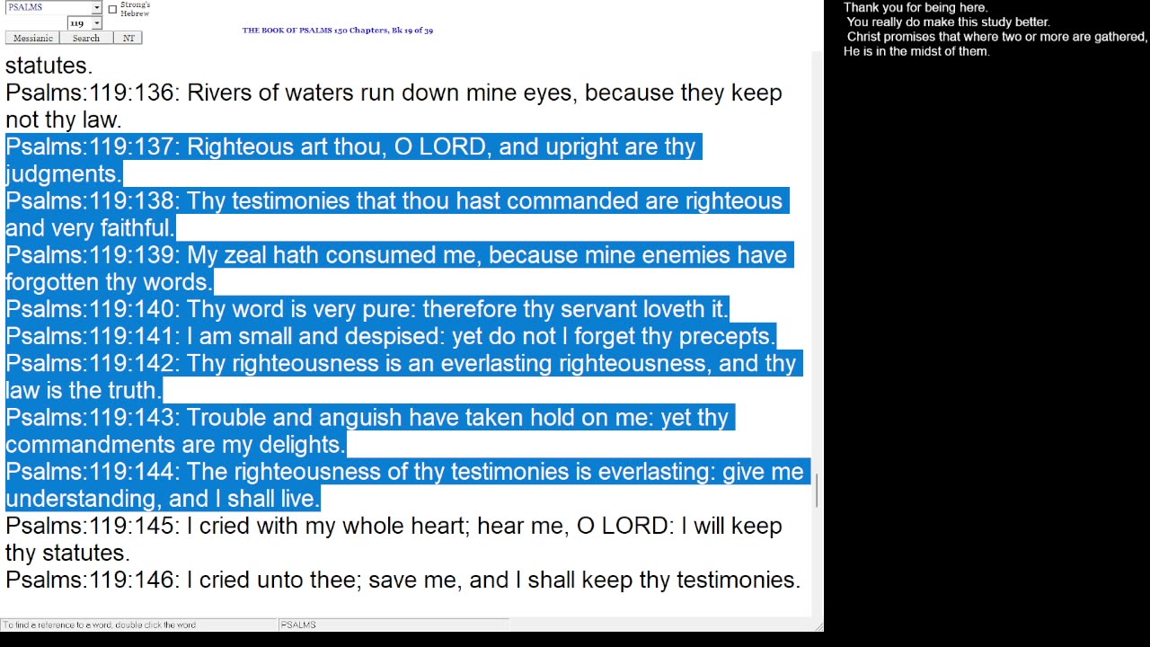 NSFW Psalm 119:137-144