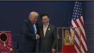 WOW! South Korea Gifted a Cheonmachong GOLD CROWN to President Trump