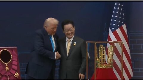 WOW! South Korea Gifted a Cheonmachong GOLD CROWN to President Trump