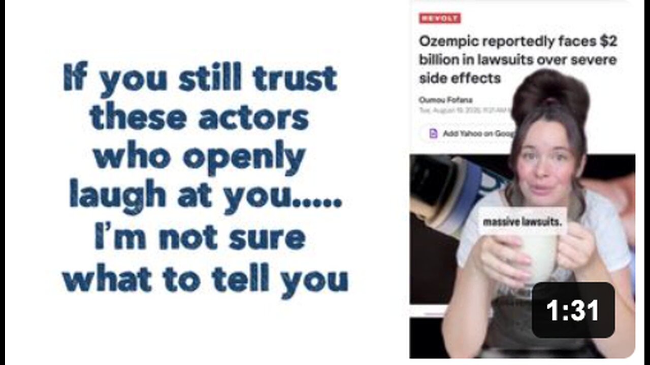 If you still trust these actors who openly laugh at you…..