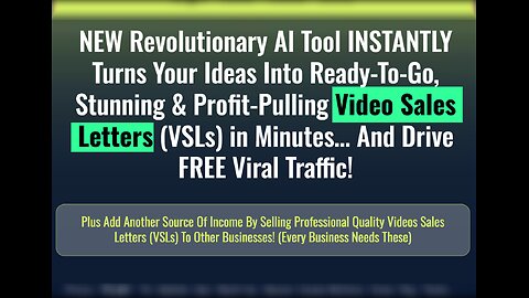 QuickVSL: The ULTIMATE Shortcut to VSLs That Convert! AI Does the Heavy Lifting – Ideas to Profits