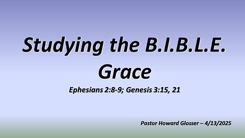 Grace Church Service 2025-04-13