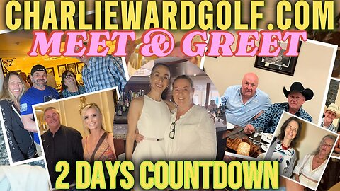 "Insiders Club Kickoff: Meet, Greet, 12 extra Tickets available be quick www.charliewardgolf.com
