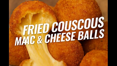 Fried Couscous Mac & Cheese Balls 🧀🔥 | Next-Level Party Snack