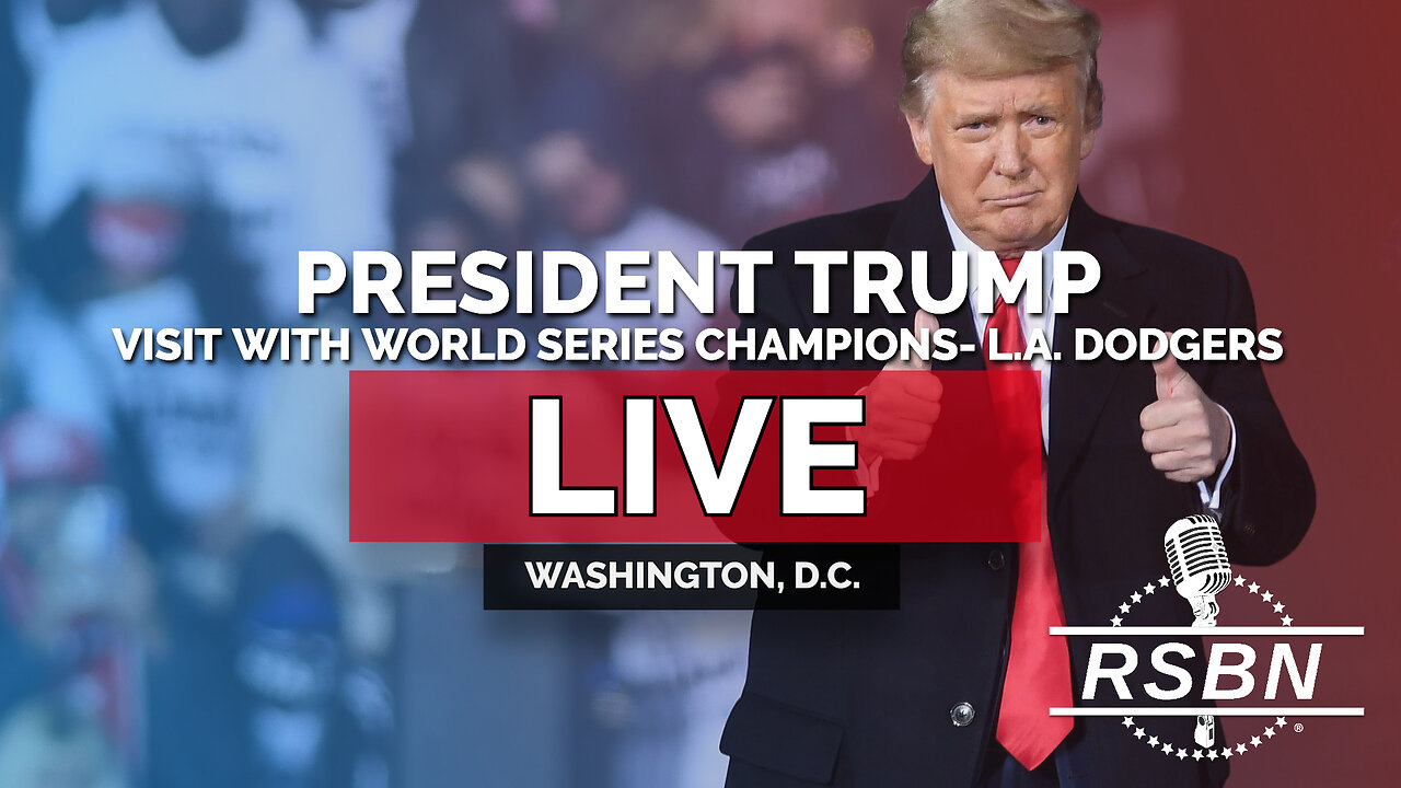 LIVE REPLAY: President Trump Participates in a Visit with World Series Champions- L.A. Dodgers - 4/7/25