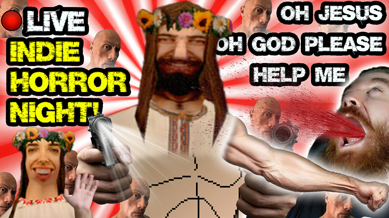 HELP ME! JESUS IS HURTING ME! SCARY INDIE Games, LIVE! PLAYED BY UGLY MAN | LIVE INDIE HORROR NIGHT!