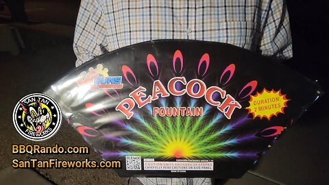 Peacock Fountain - SUNS Fireworks