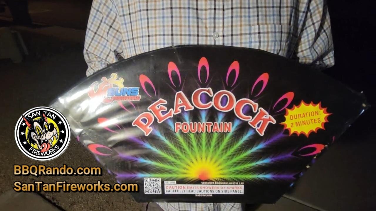 Peacock Fountain - SUNS Fireworks