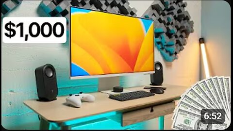 💻✨ The Best Desk Setup for $1,000! 🪑🎯 Smart Choices, Ultimate Comfort & Style