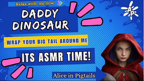 [Cuddles ASMR] Daddy Dinosaur Hugs | (English Female Accent) | Cute Story-time | [AUDIO ROLE-PLAY]