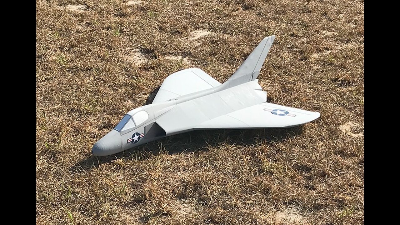3D Printed RC Douglas F4D Skyray maiden flight